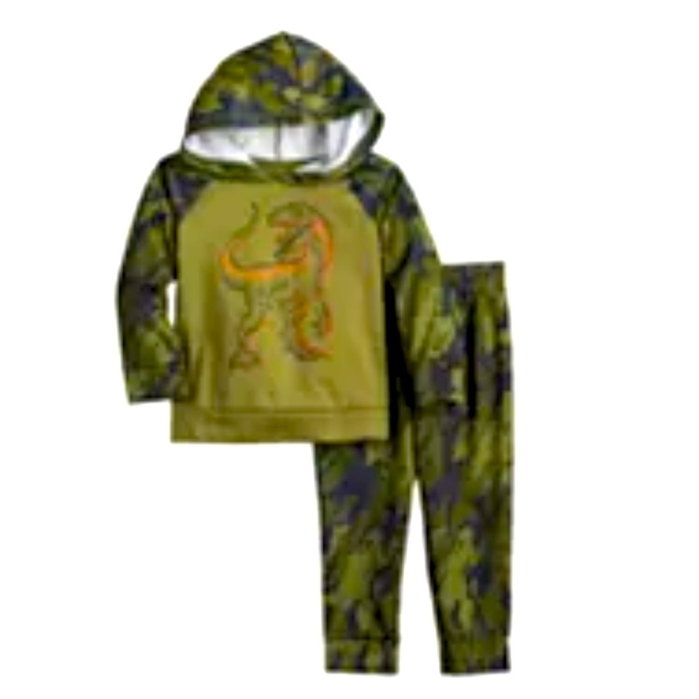 Toddler Boy Jumping Beans Tricot Active Hoodie & Jogger Set Fleece Lined.
